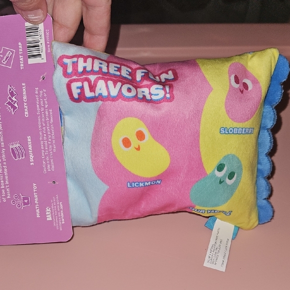 Bark Jelly Toe Beans Plush Set - Pink, Yellow, Blue - Picture 2 of 3